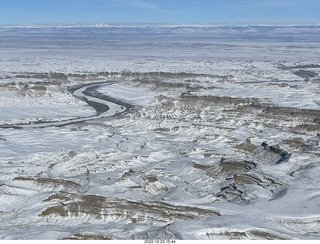 106 a1n. aerial - canyonlands - sand wash to vernal