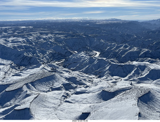 172 a1n. aerial - canyonlands - Green River, Desolation Canyon, Book Cliffs