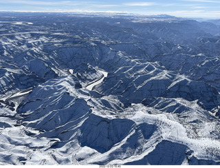 174 a1n. aerial - canyonlands - Green River, Desolation Canyon, Book Cliffs
