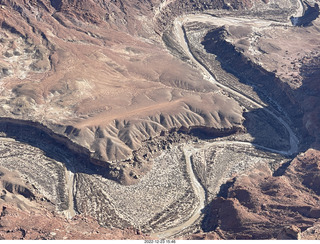 264 a1n. aerial - canyonlands - Dirty Devil airstrip
