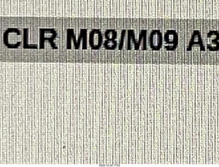 2 a1n. the code says M08/M09 for minus eight and minus nine degrees Celcius