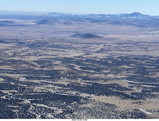 174 a1n. aerial - volcanos north of Humphries Peak