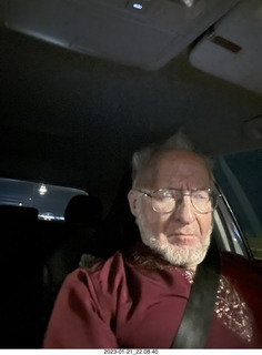 driving with my marcus hairdo