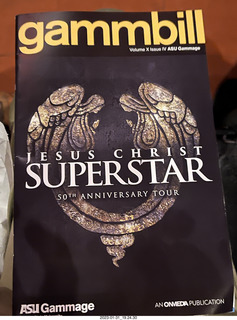 ASU Gammage Theater - Jesus Christ Superstar program