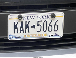 my license plate on my rental car