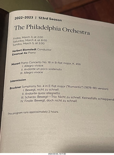 Philadelphia Ballet - Forward Motion - program