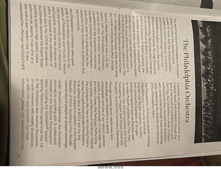 Kimmel Center - Verizon Hall - Philadelphia Orchestra program