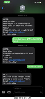 125 a1s. HOP2 text messages