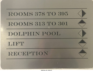 116 a1s. Astro Trails - my hotel directions sign