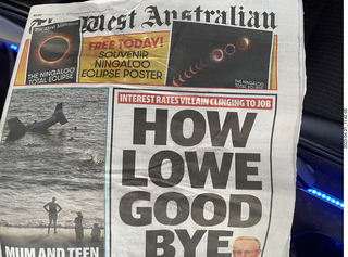 59 a1s. Astro Trails - Australia - Lancelin newspaper about eclipse