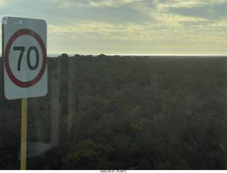 239 a1s. Astro Trails - Australia - driving - sun shining on Indian Ocean