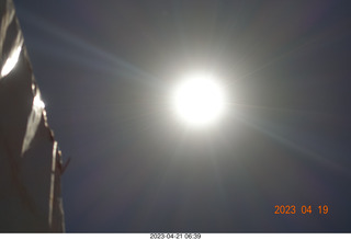 313 a1s. Astro Trails - Australia - Exmouth - my bad picture of the sun