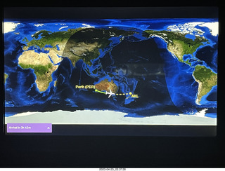 4 a1s. PER-AKL in-flight map display