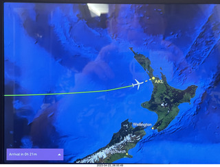 10 a1s. PER-AKL in-flight map display