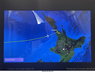 11 a1s. PER-AKL in-flight map display