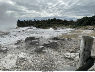 134 a1s. New Zealand - Thermal Hot Springs - Te Puia - steam and geyser
