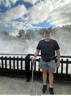 229 a1s. New Zealand - Hell's Gate - mud and thermal walk + Adam