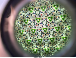 164 a1s. New Zealand - Lava Glass - kaleidoscope