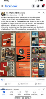 222 a1s. Facebook - factory reel-to-reel boxes