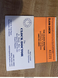 morning run in Santa Monica - big clock in a car