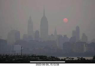 Facebook - hazy Manhattan sky