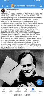 President G.W.Bush at Cheltenham