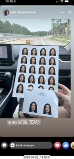 Olga's passport photos
