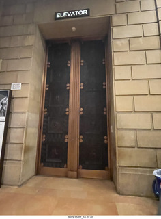 Philadelphia Museum of Art very tall elevator