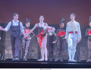 Philadelphia Ballet - Carmen - curtain calls with Beatrice Affron
