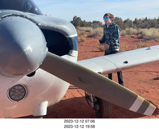 320 a20. Nokai Dome airstrip + N8377W + Tyler