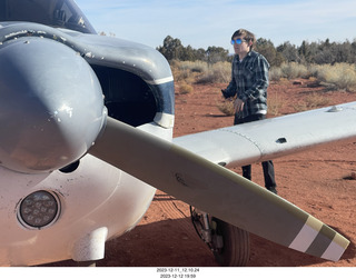 421 a20. Nokai Dome airstrip + N8377W + Tyler