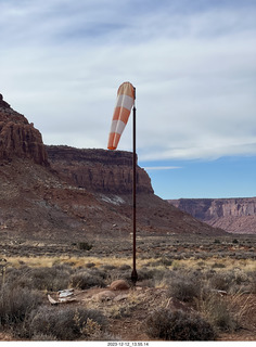 203 a20. Happy Canyon airstrip - windsock
