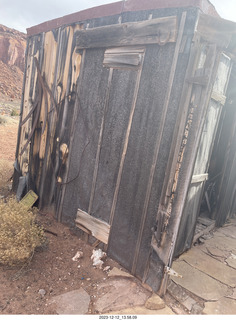 228 a20. Happy Canyon airstrip -  old buildings and stuff