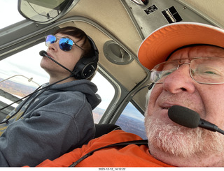 252 a20. Tyler and Adam flying N8377W