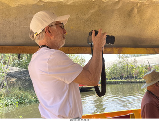38 a24. Mexico City - Xochimilco Boat Trip - Howard Simkover taking a picture