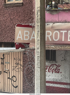 114 a24. Mexico City - Coyoacan - cement pole
