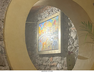 100 a24. San Miguel de Allende - Hecho en Mexico restaurant - painting