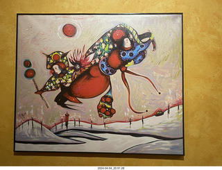 110 a24. San Miguel de Allende - Hecho en Mexico restaurant - painting