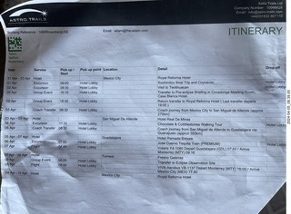 2 a24. my Astro-Trails schedule