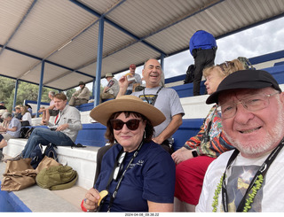 29 a24. Torreon eclipse day - Deborah and David Marcus and Adam
