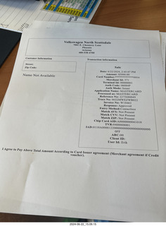 VW North Scottsdale -  credit card down payment