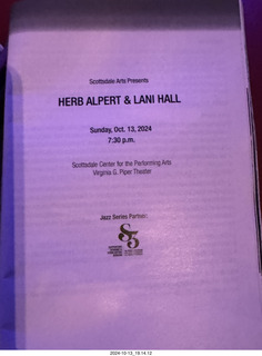 Scottsdale Arts - Herb Alpert and Lani Hall program