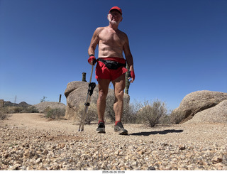 Lost Dog Wash hike - Adam shirtless