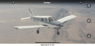 N8377W in formation flight