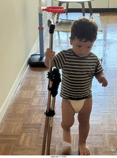 Midtown Manhattan apartment - Anthony Jr. and my cane