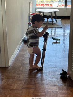 Midtown Manhattan apartment - Anthony Jr. and my cane