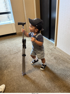 Midtown Manhattan - Anthony Jr. with my cane