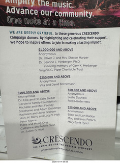 Symphony Hall - Phoenix Symphony program