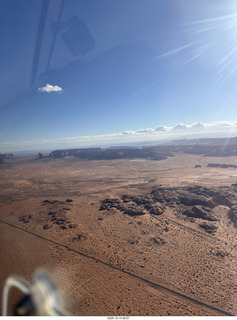 shanley pics - aerial - near Monument Valley