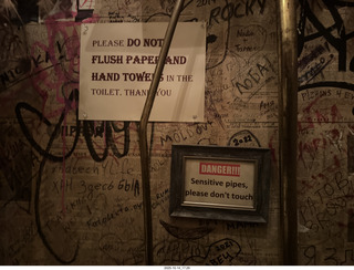 New York City - Russian restaurant bathroom signs